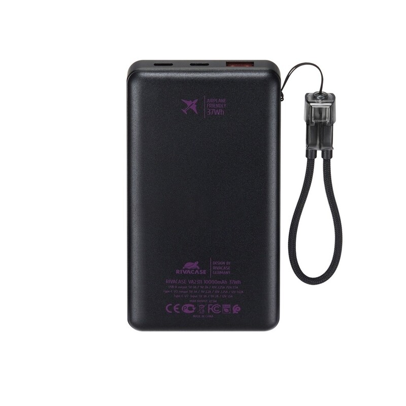 Универсальная мобильная батарея Rivacase Rivapower VA2311 10000 mAh Black
