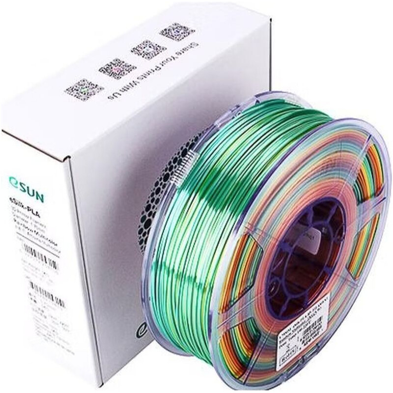 ePLA-пластик eSUN для 3D-принтера 1.75 мм 1 кг, Rainbow (EPLA-SILK175RB1)