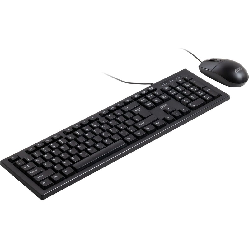 Комплект (клавиатура, мышь) AOC KM160B USB UA Black (KM160B/97)