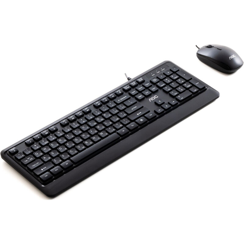 Комплект (клавиатура, мышь) AOC KM220B USB UA Black (KM220B/97)