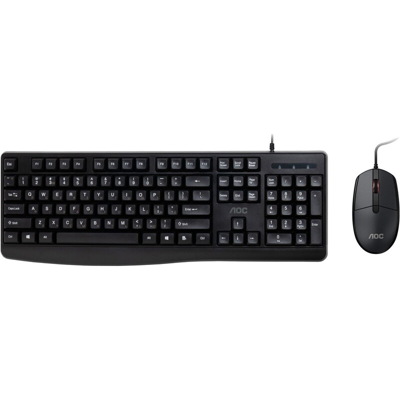 Комплект (клавиатура, мышь) AOC KM170B USB UA Black (KM170B/97)
