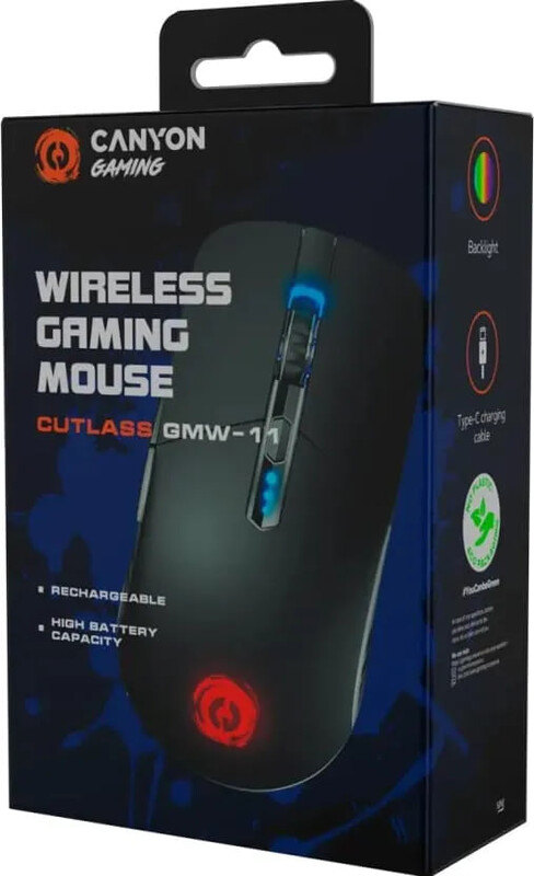 Мышь беспроводная Canyon Cutlass Wireless USB Black (CND-SGMW11B)