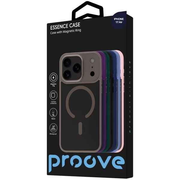 Чохол-накладка Proove Essence Case with Magnetic Ring для Apple iPhone 17 Air Midnight Blue (PCECIP17AR08)