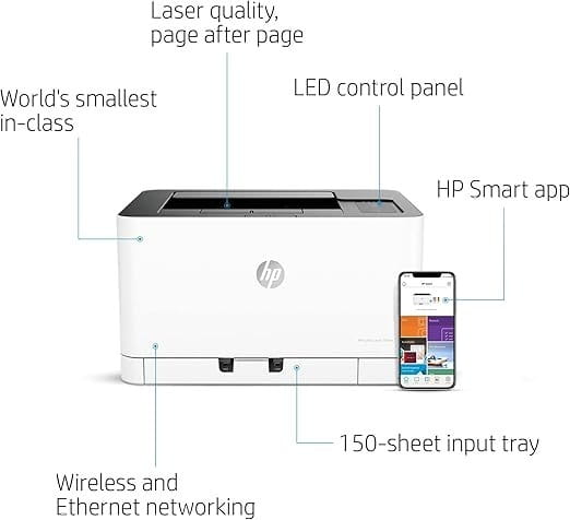 Принтер А4 HP Color Laser 150nw с Wi-Fi (4ZB95A)