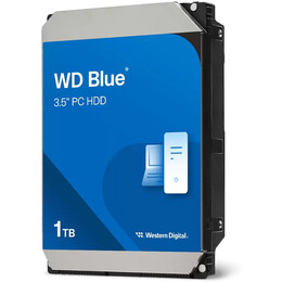 Накопичувач HDD SATA 1.0TB WD Blue 7200rpm 64MB (WD10EZEX)