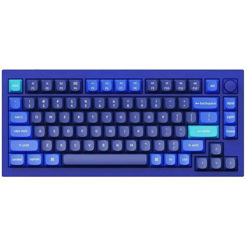 Клавиатура Keychron Q1 QMK Gateron Phantom Brown Switch Navy Blue RGB (Q1O3)