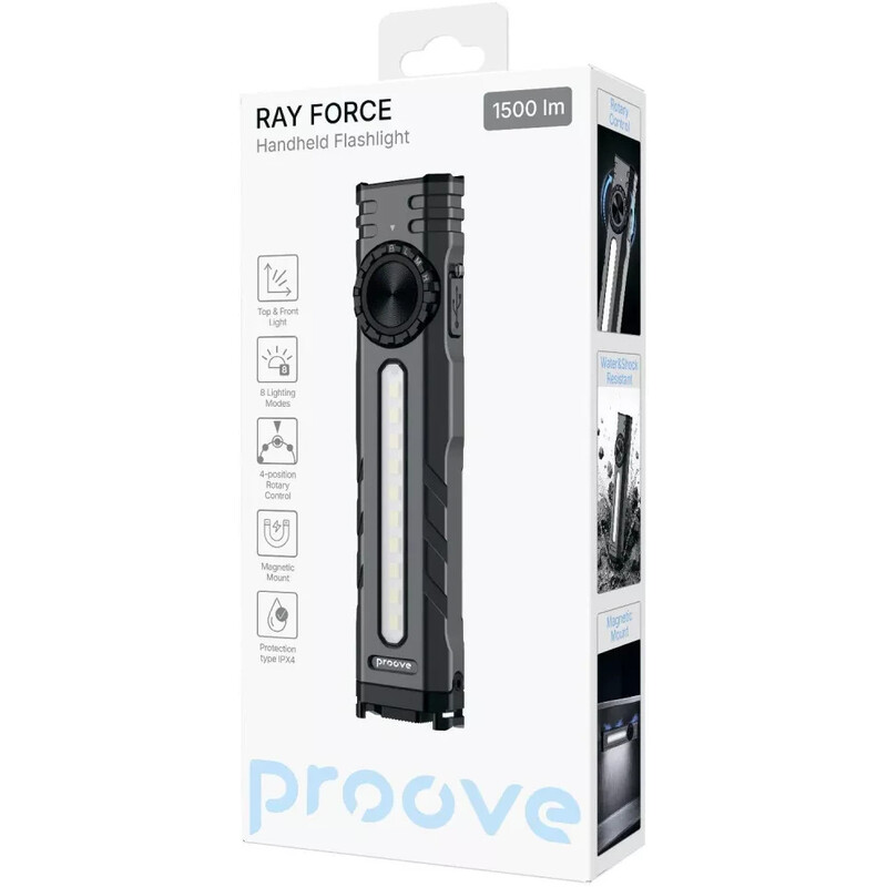 Ліхтар Proove Ray Force 1500lm Gray (FLRF15010003)