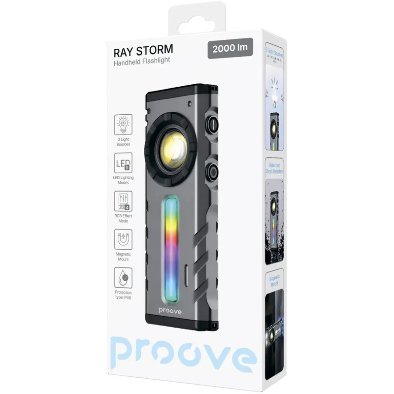 Ліхтар Proove Ray Storm 2000lm Gray (FLRS20010003)