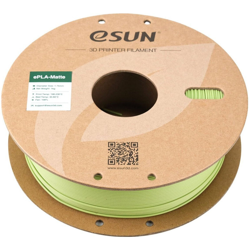 ePLA-пластик eSUN для 3D-принтера 1.75 мм 1 кг, Green Matcha (ePLA-Matte-P175MAG1)