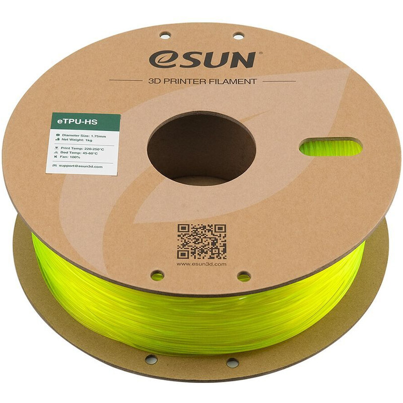 PLA-пластик eSUN High Speed для 3D-принтера 1.75 мм 1 кг, Fluores Yellow (TPU-HS175F-Y1P1)