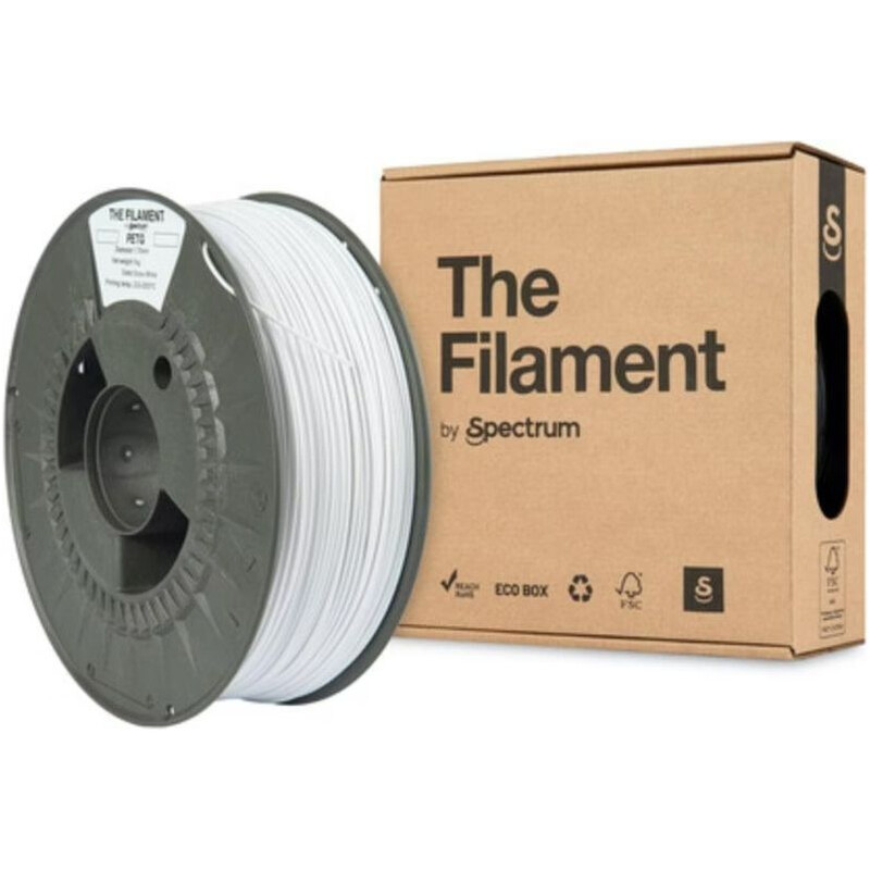 PETG-пластик Filament для 3D-принтера 1.75 мм 1 кг, Snow White (TF-24016)