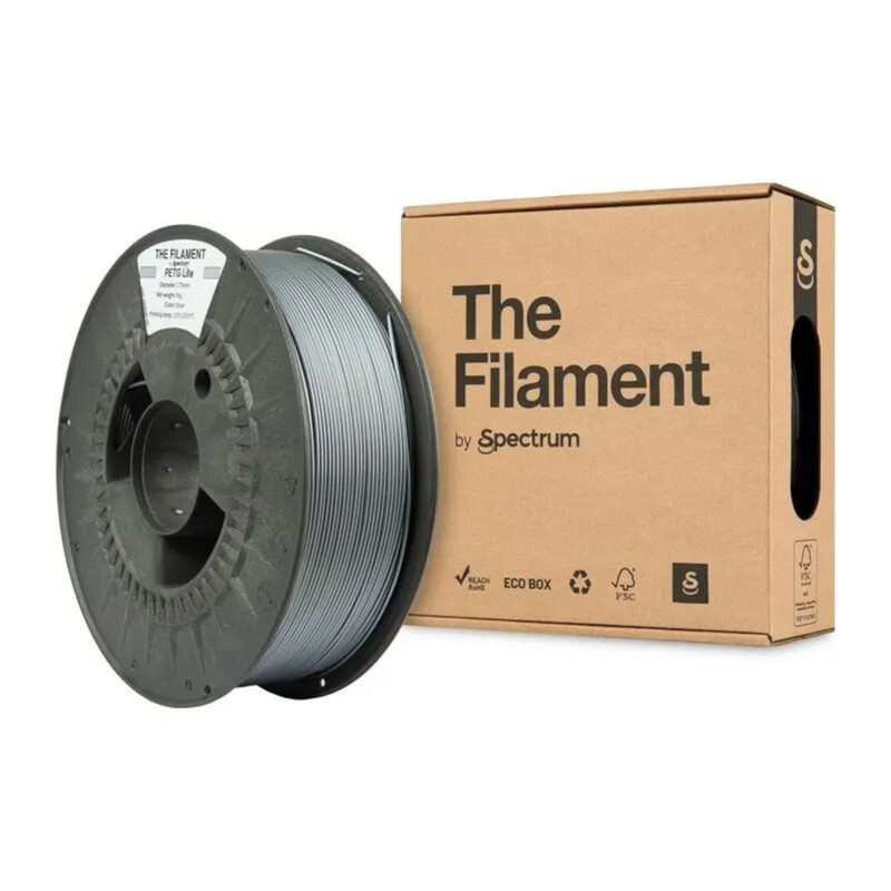 PETG-пластик Filament Lite для 3D-принтера 1.75 мм 1 кг, Silver (TF-24241)
