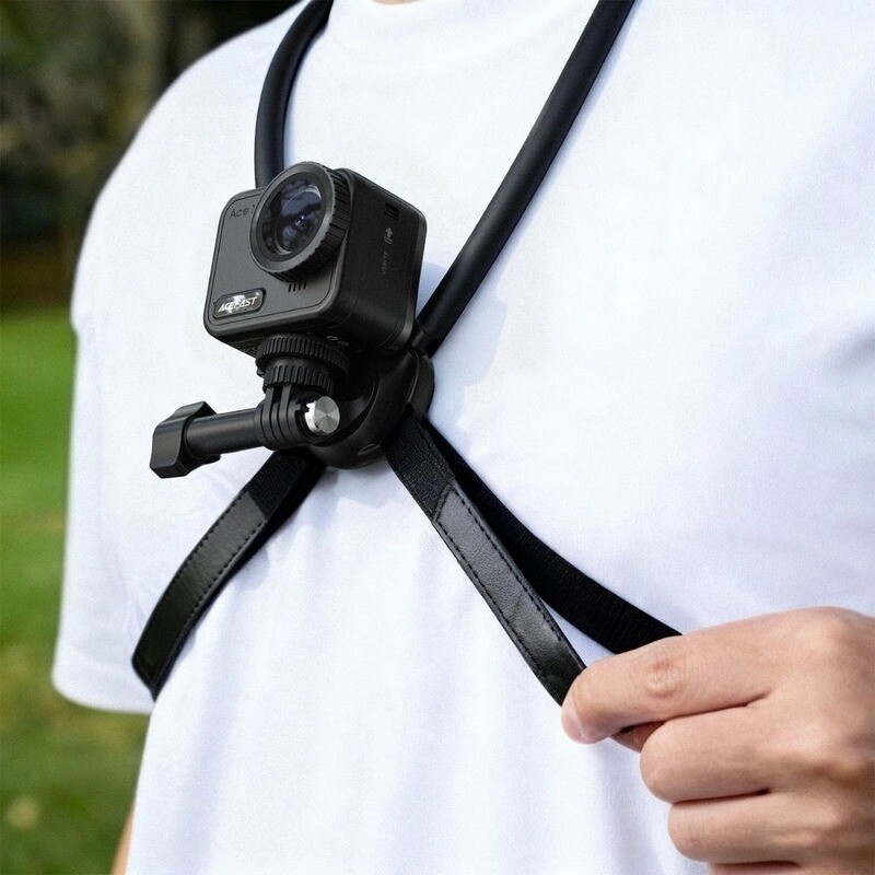 Кріплення на шию Acefast E37 Air cushion silicone neck-hanging holder Black (6974316285977)