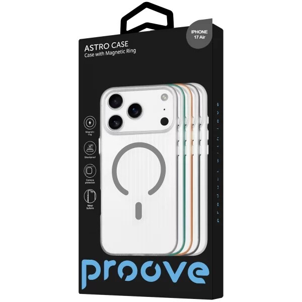 Чехол-накладка Proove Astro Case with Magnetic Ring для Apple iPhone 17 Air Black (PCASIP17AR02)