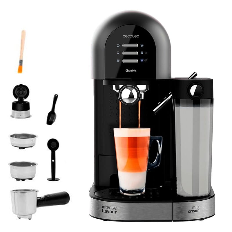 Кофеварка рожковая Cecotec Cumbia Instant-ccino 20 Chic Serie Nera CCTC-01590 (8435484015905)