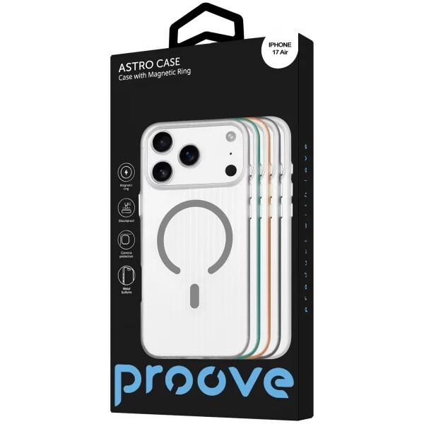 Чохол-накладка Proove Astro Case with Magnetic Ring для Apple iPhone 17 Air White (PCASIP17AR14)