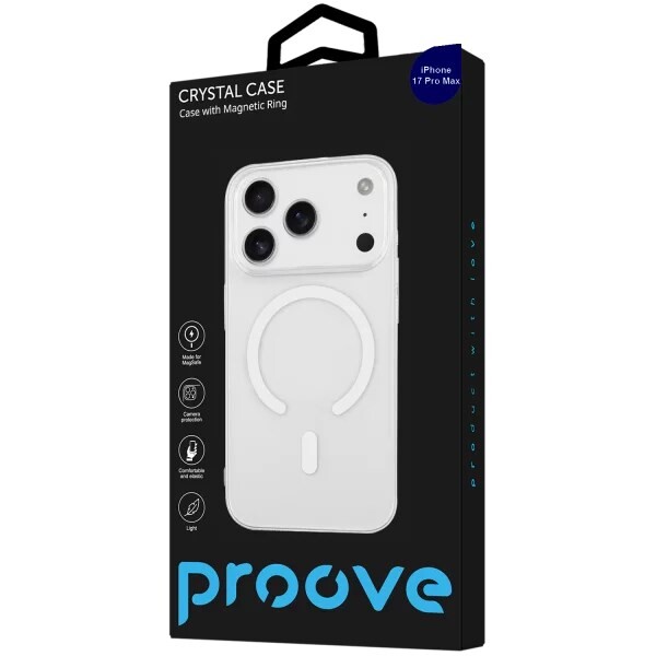 Чохол-накладка Proove Crystal Case with Magnetic Ring для Apple iPhone 17 Pro Max Deep Blue (PCCCIP17PM62)