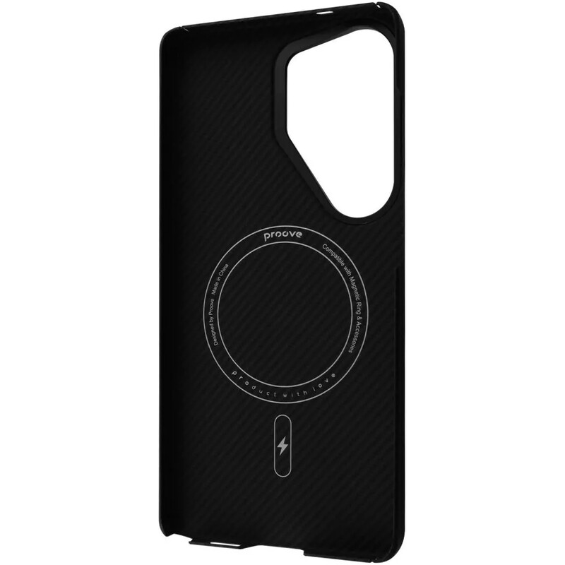 Чехол-накладка Proove Carbon Slim with Magnetic Ring для Samsung Galaxy S26 Ultra SM-S948 Black (PCCSSGSU2602)