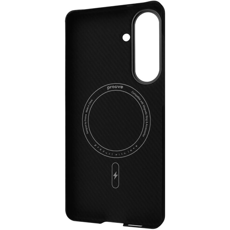 Чехол-накладка Proove Carbon Slim with Magnetic Ring для Samsung Galaxy S26 Plus SM-S946 Black (PCCSSGSP2602)