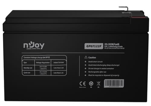 Photos - UPS Battery nJoy Акумуляторна батарея  GP07122F 12V 7AH  AGM (BTVACGUOBTD2FCN01B)