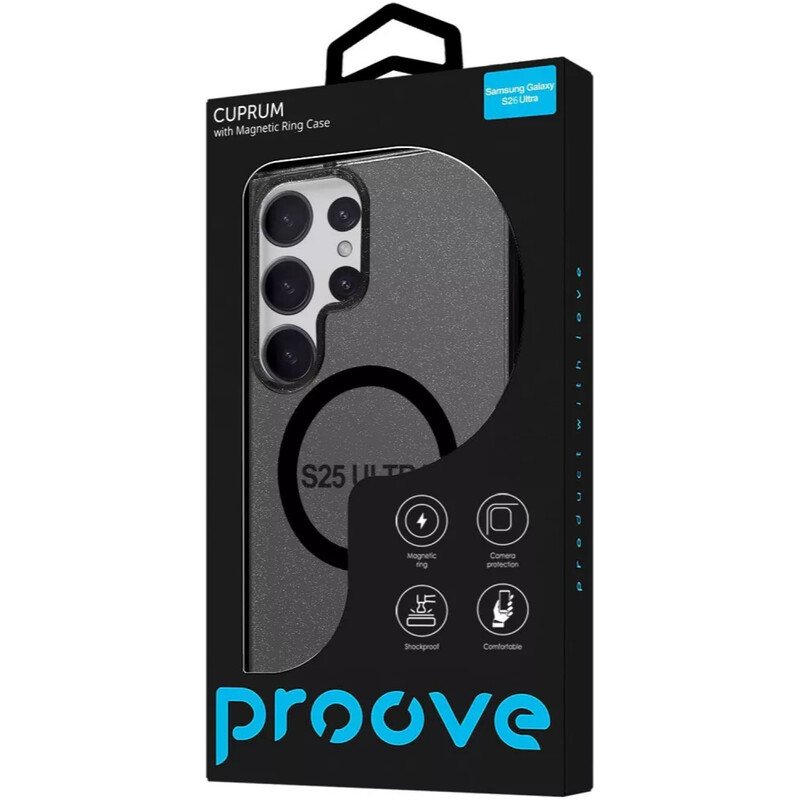 Чехол-накладка Proove Cuprum Case with Magnetic Ring для Samsung Galaxy S26 Ultra SM-S948 Black (PCCCSGSU2614)