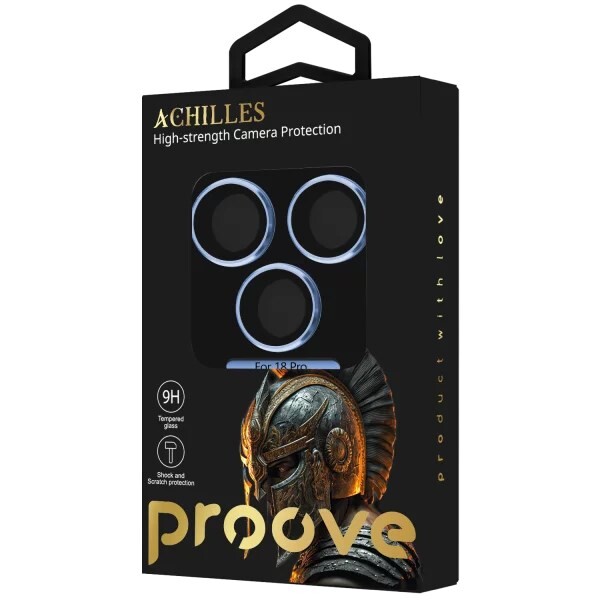 Захисне скло Proove Achilles Full Metal для камеры iPhone 18 Pro Light Blue (CPPAFM18P008)