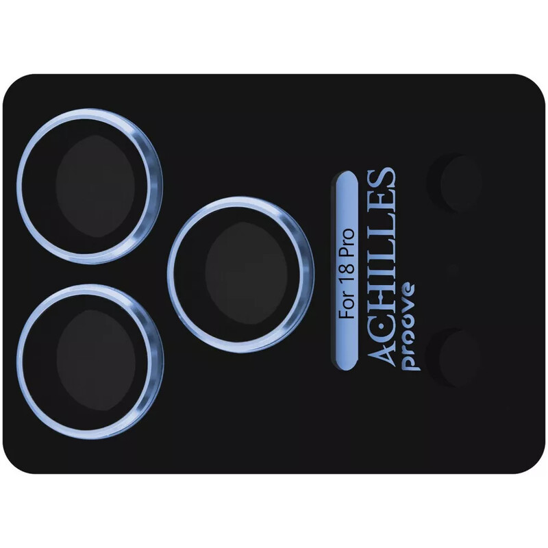 Захисне скло Proove Achilles Full Metal для камеры iPhone 18 Pro Light Blue (CPPAFM18P008)