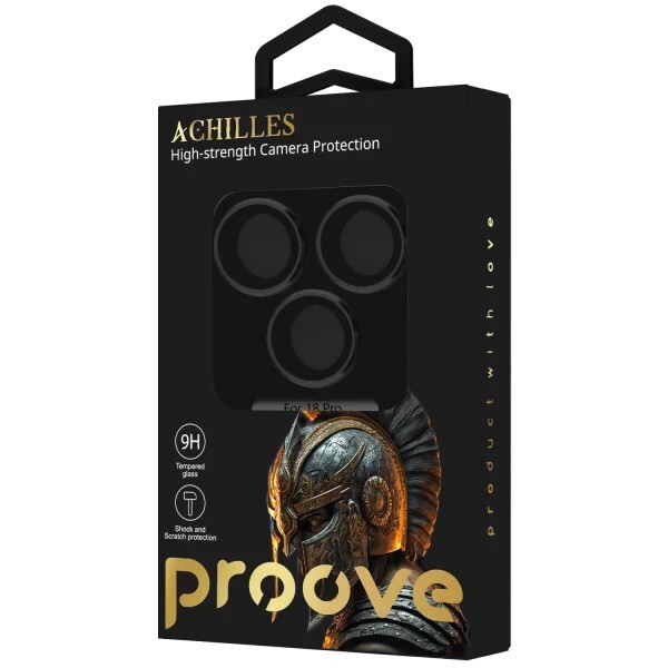 Захисне скло Proove Achilles Full Metal для камеры iPhone 18 Pro Black (CPPAFM18P001)