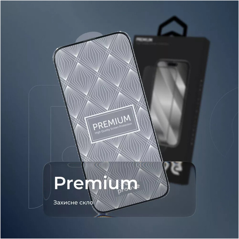 Захисне скло Proove Premium для Apple iPhone 17 Pro/18 Pro Black (PGPPMI17P001)