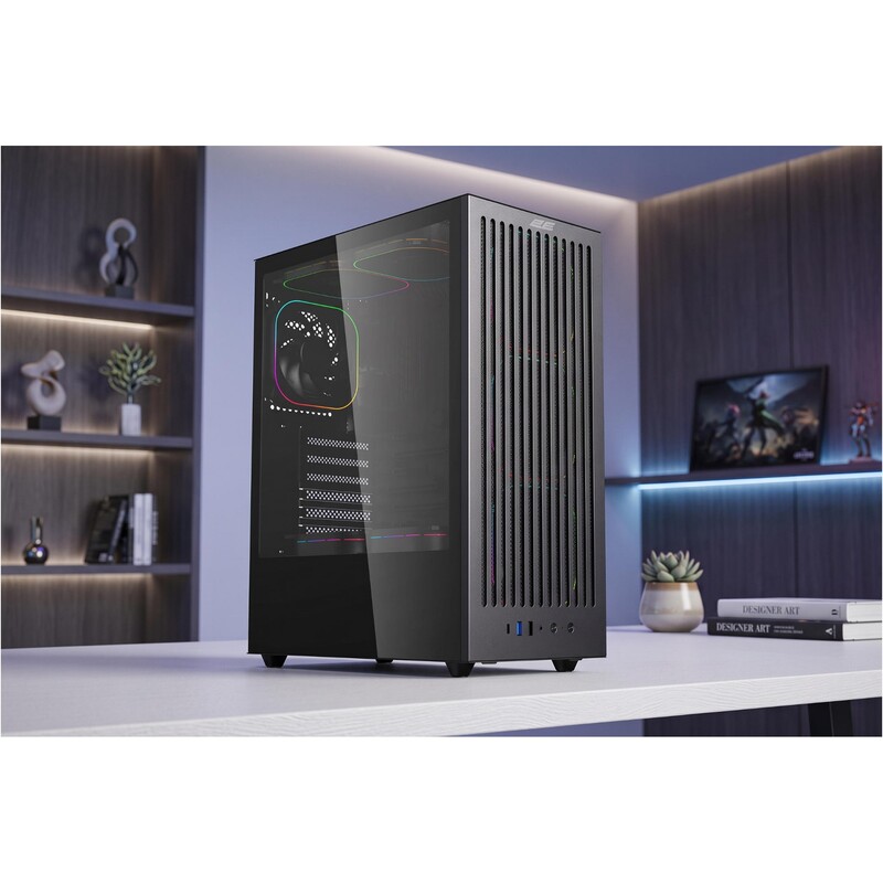 Корпус 2E Gaming Vector V8111B Black без БЖ (2E-V8111B)