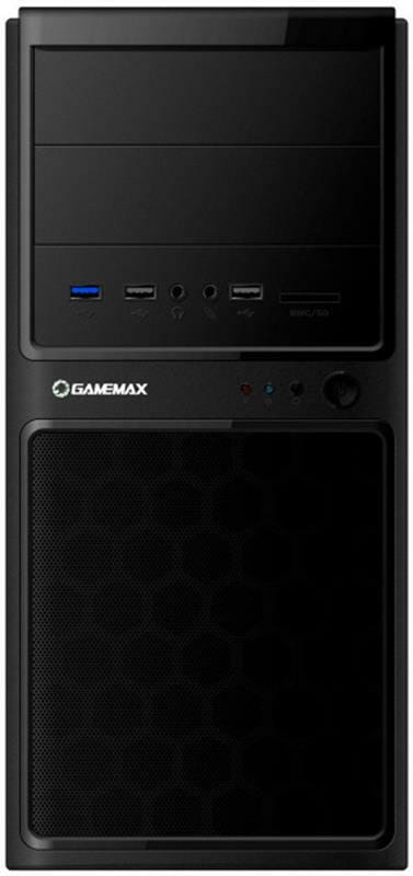 Корпус GameMax MT-306-NP-U3-CR Black без БП