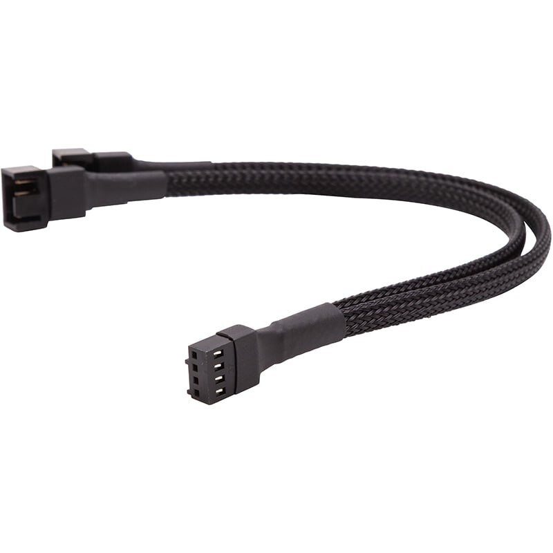 Розгалужувач для кулерів PowerPlant 4-pin PWM - 4-pin + 4-pin PWM, 0.23 м (CA916412)