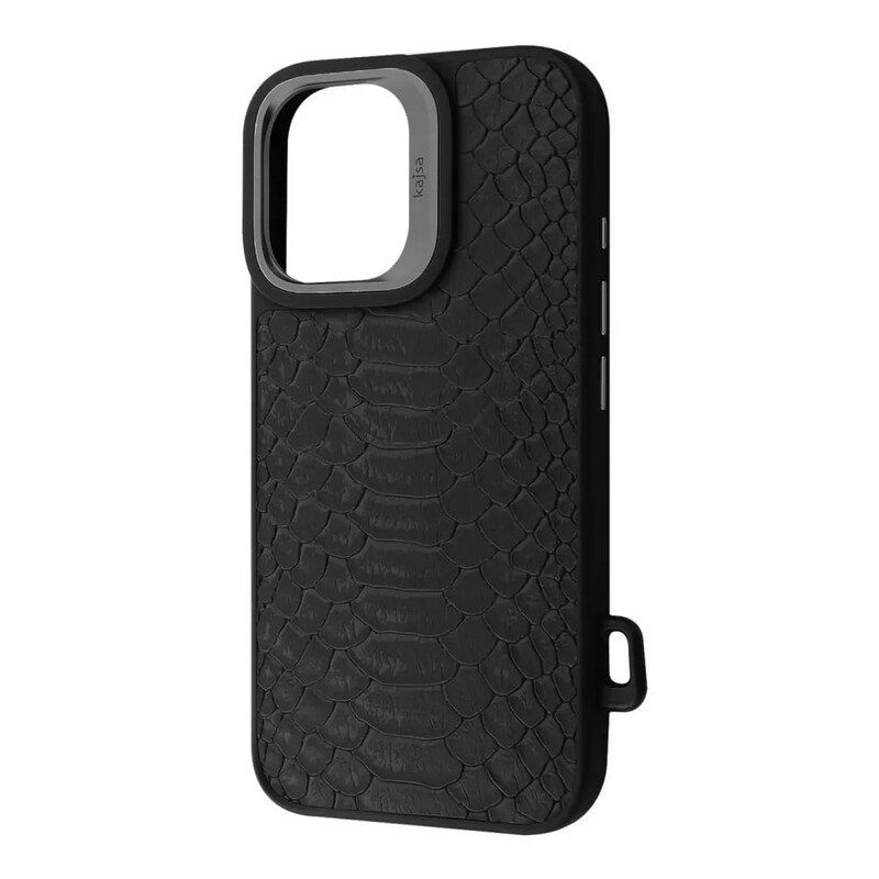 Чохол-накладка Kajsa Snake Pattern with Magnetic Ring для iPhone 16 Black (2003000170900)