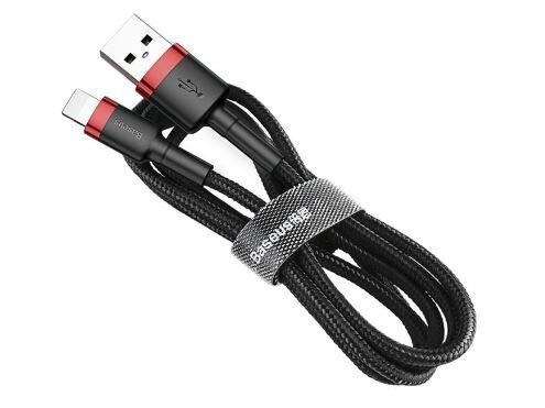 Кабель Baseus Cafule USB-Lightning, 1м Red-Black (CALKLF-B19)