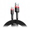 Фото - Кабель Baseus Cafule Series USB-USB-C, 1м Red/Black (CATKLF-B91) | click.ua