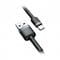 Фото - Кабель Baseus Cafule USB-USB-C, 1м Grey/Black (CATKLF-BG1) | click.ua