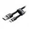 Фото - Кабель Baseus Cafule USB-USB-C, 1м Grey/Black (CATKLF-BG1) | click.ua