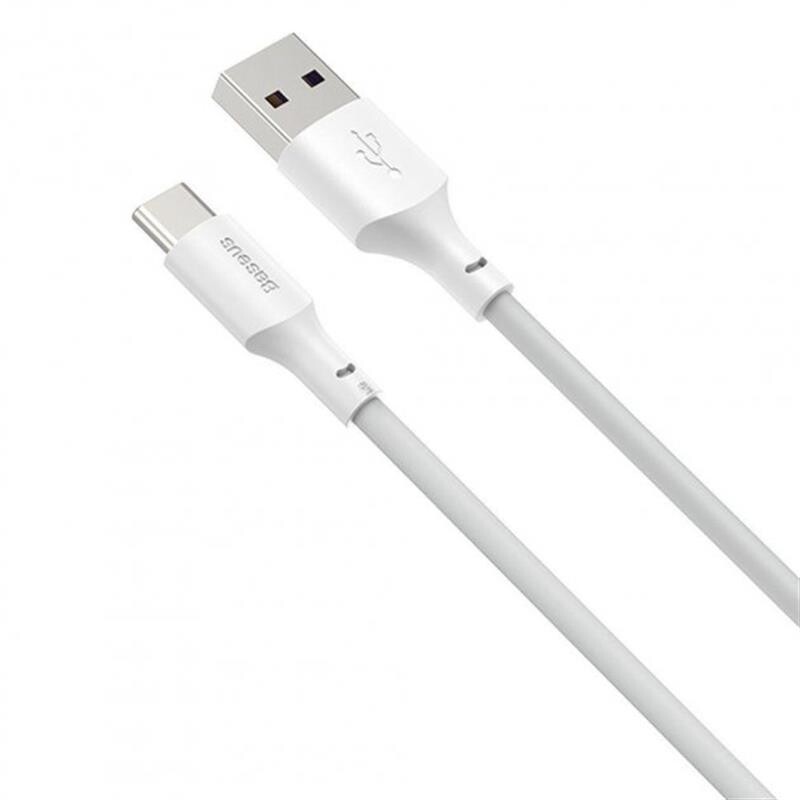 Кабель Baseus Simple Wisdom USB-USB-C, 1.5м White (TZCATZJ-02)