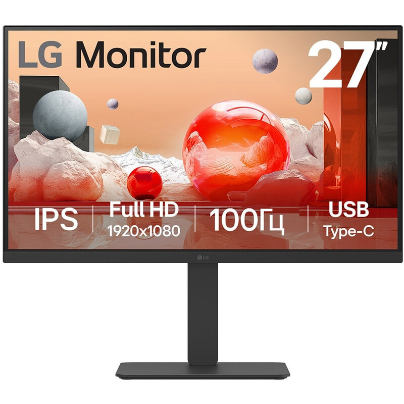 Монітор 27" LG 27BA650-B (27BA650-B.ADRZ) IPS Black 100Hz