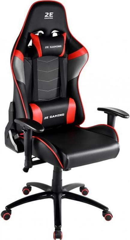 Крісло для геймерів 2E Gaming Chair Bushido Black/Red (2E-GC-BUS-BKRD)