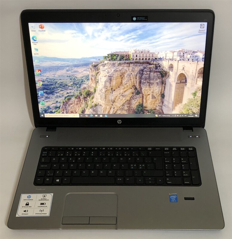 Ноутбук HP ProBook 470 G1 / 17.3" (1600x900) / i3-4000M / 8GB / 500GB HDD / AMD Radeon HD 8750M, 1GB / Win10Pro / сканер отпечатка - Б/у