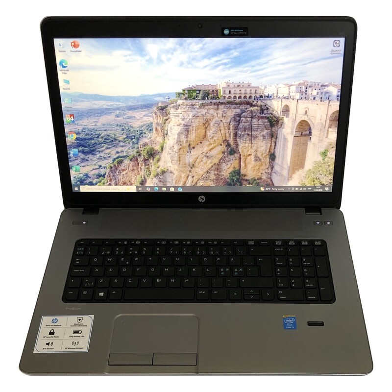 Ноутбук HP ProBook 470 G1 / 17.3" (1600x900) / i3-4000M / 8GB / 500GB HDD / AMD Radeon HD 8750M, 1GB / Win10Pro / сканер отпечатка - Б/у