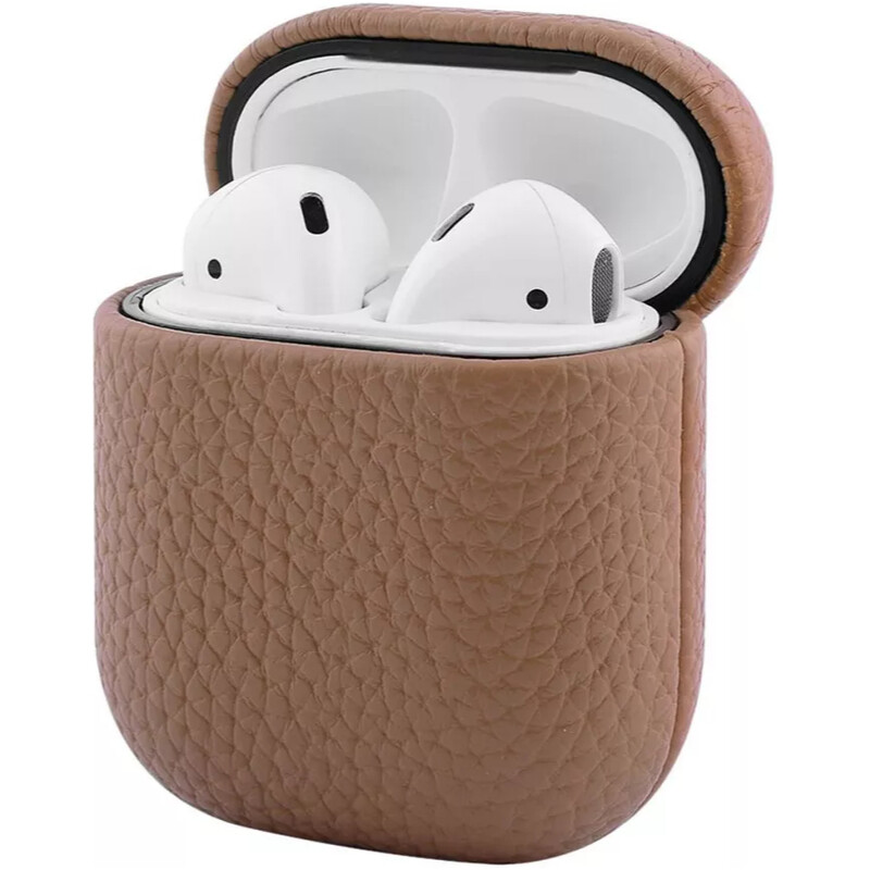 Чeхол PRC Leather Case для Apple AirPods 1/2 Brown