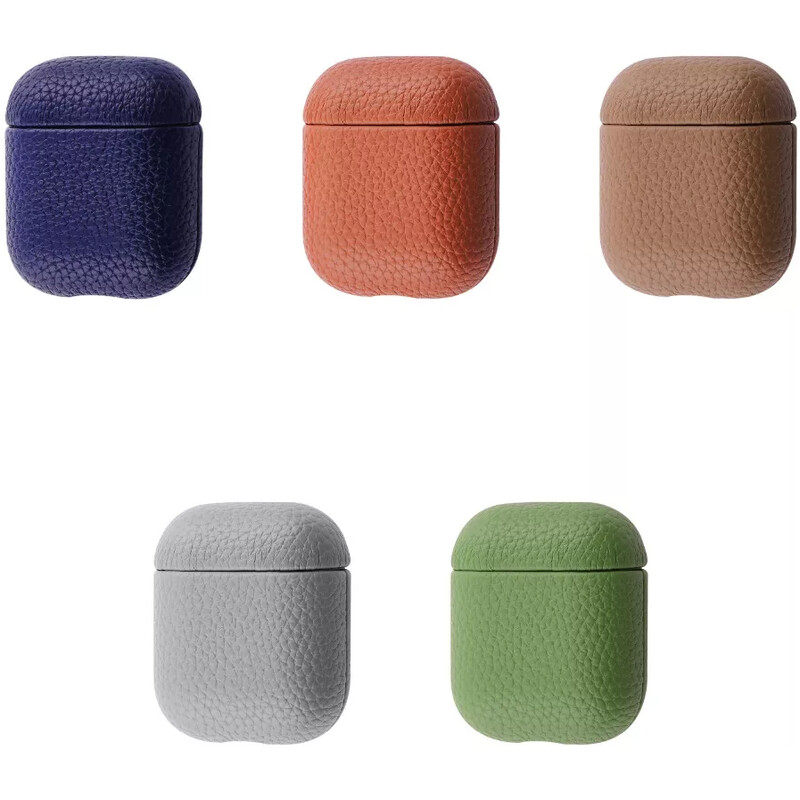 Чeхол PRC Leather Case для Apple AirPods 1/2 Olive