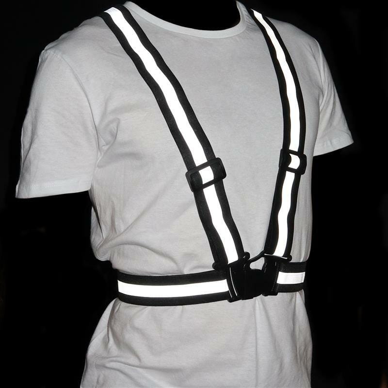 Світловідбивний пояс-жилет для велосипедистів UFT waistcoat Black (UFTrefcoatBlack)