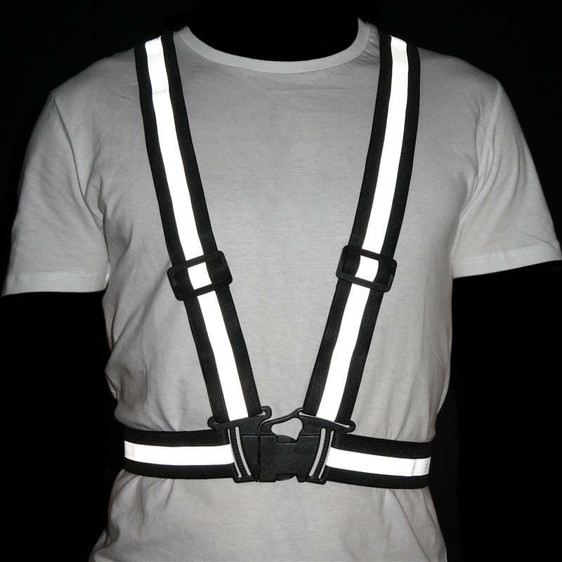 Світловідбивний пояс-жилет для велосипедистів UFT waistcoat Black (UFTrefcoatBlack)