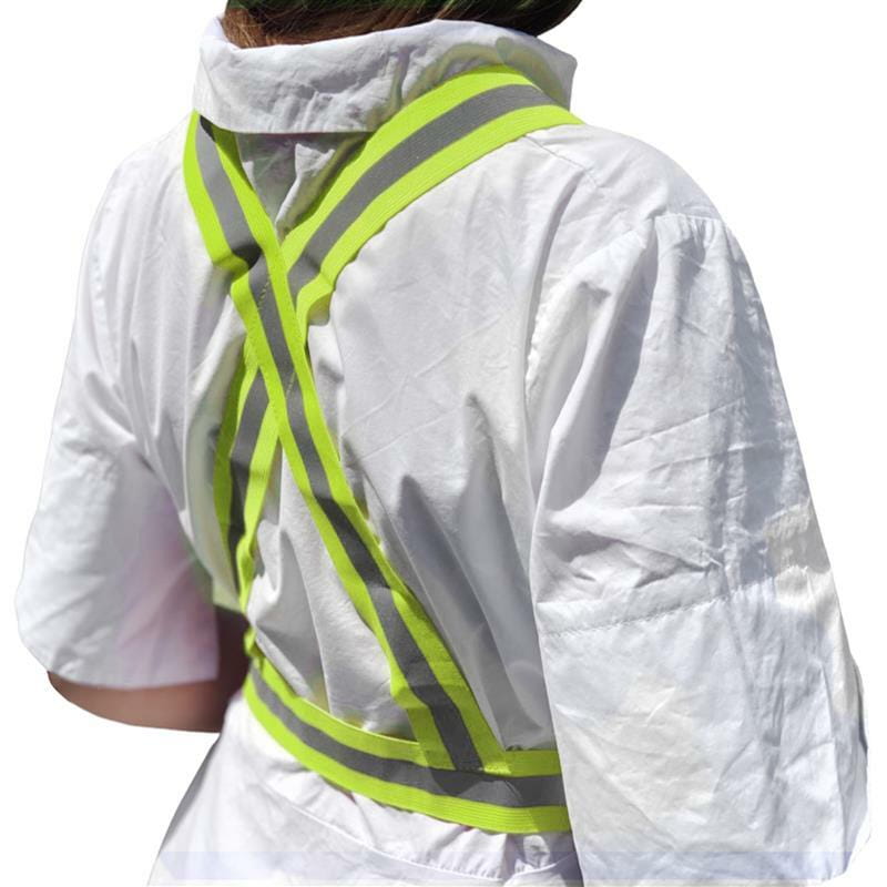 Светоотражающий пояс-жилет для велосипедистов UFT waistcoat Green (UFTrefcoatGreen)