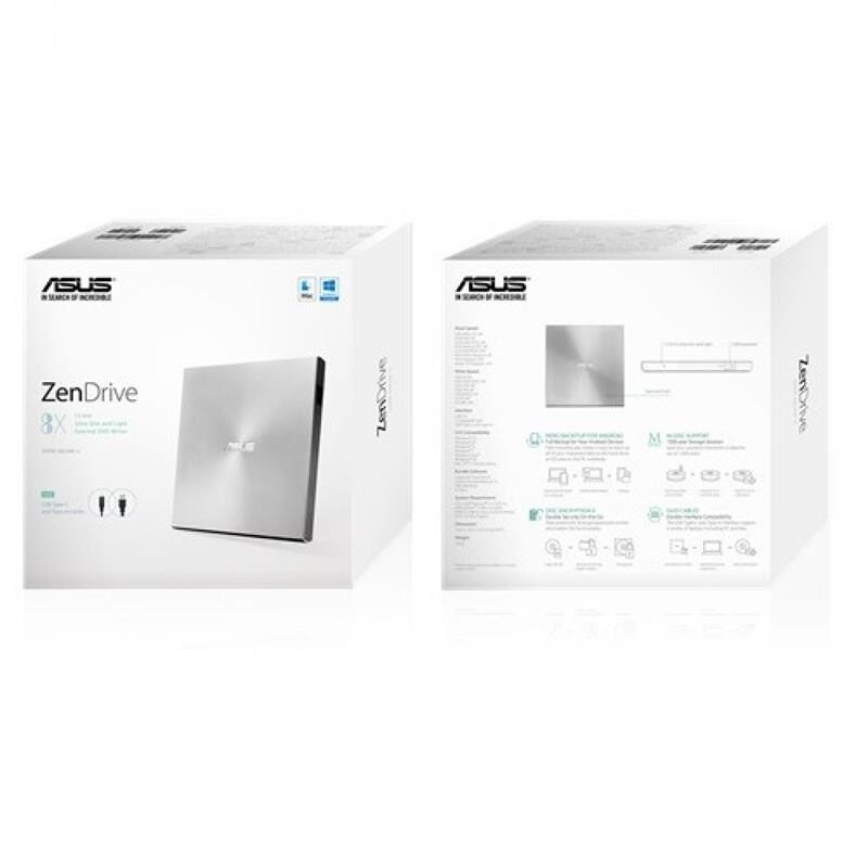 Привід DVD+/-RW ASUS ZenDrive U9M (SDRW-08U9M-U) Silver