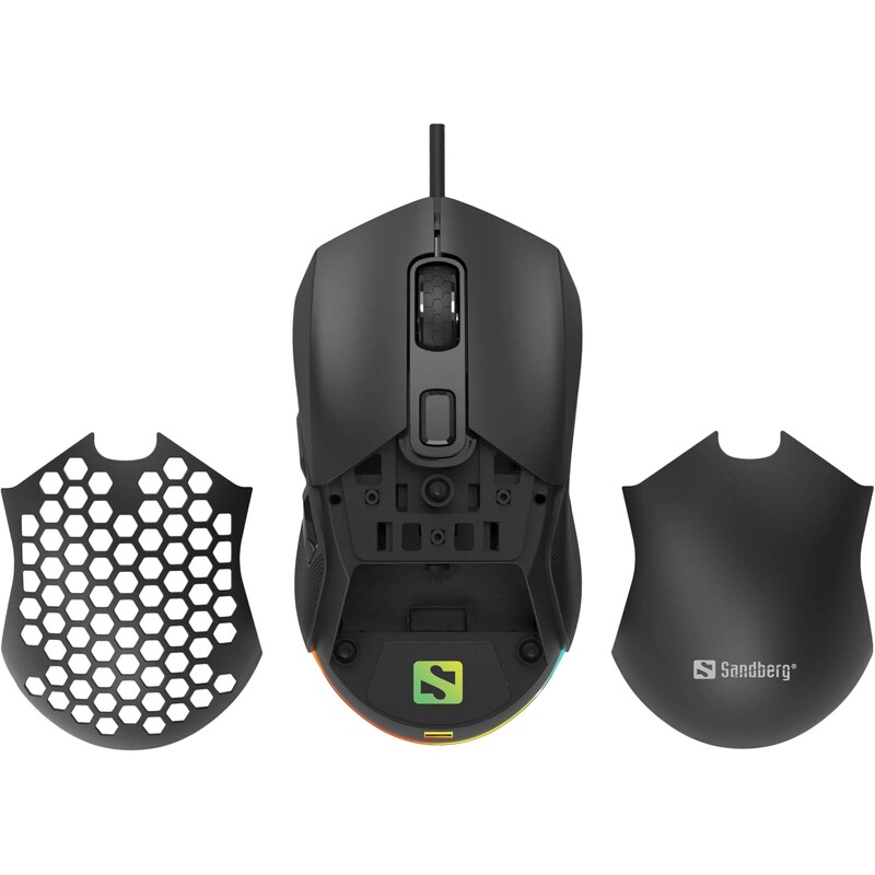 Мышь Sandberg FlexCover 6D Gamer Mouse RGB Black (640-28)