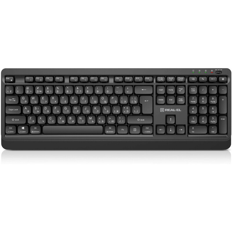 Клавіатура бездротова REAL-EL RK-760W Black